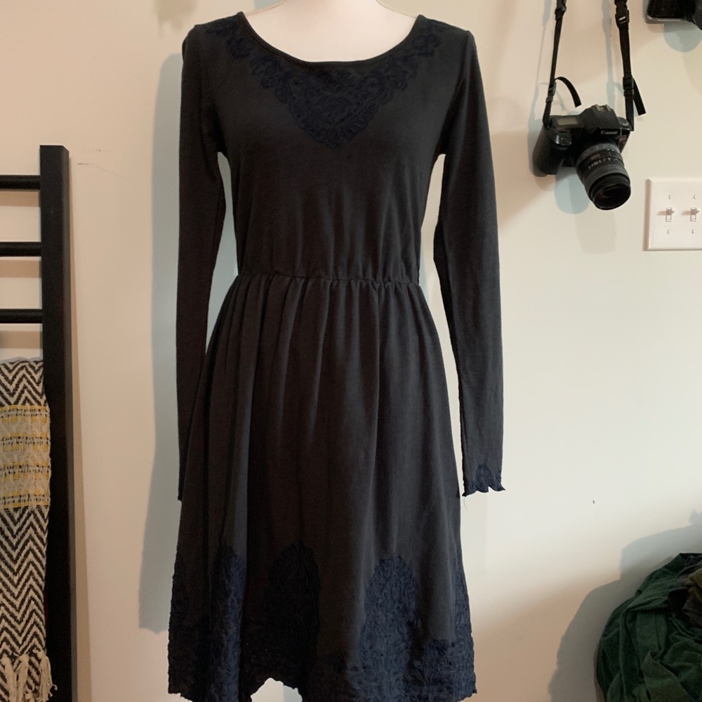 Anthropology Saturday Sunday Embroidered Dress